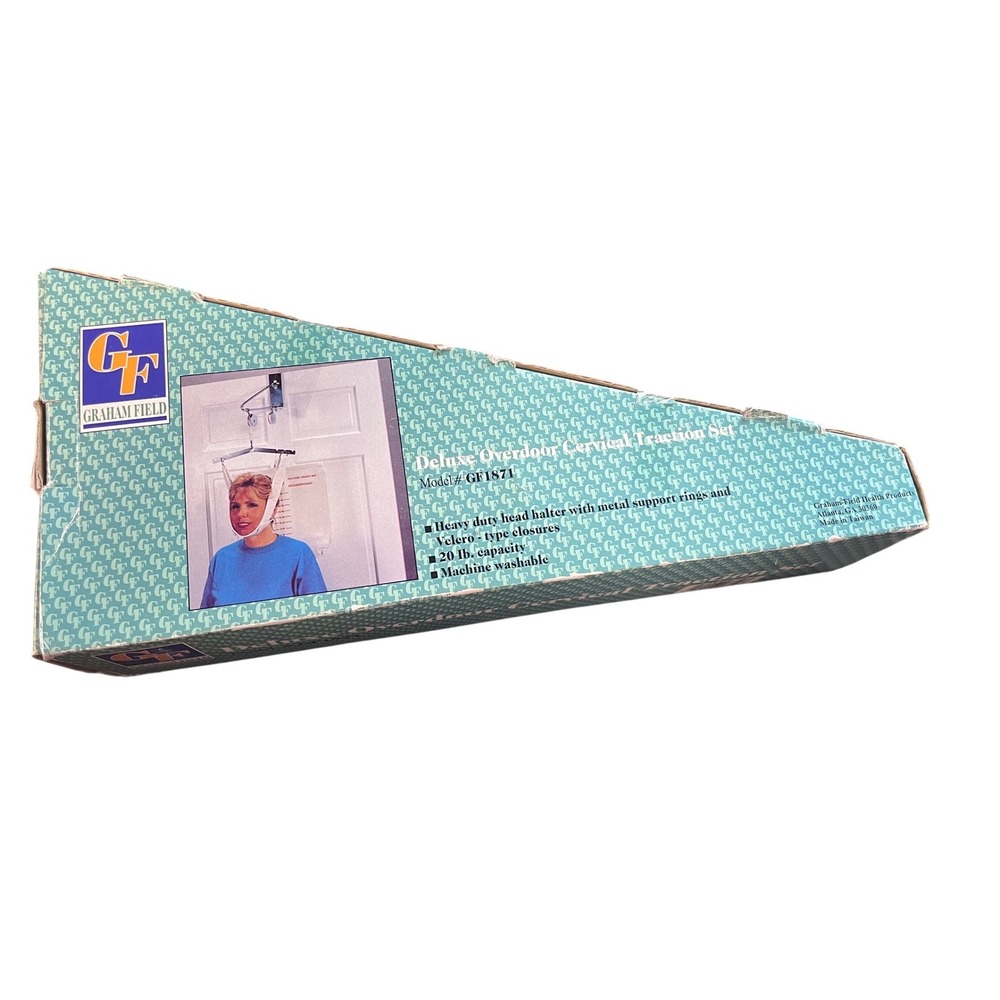 Graham-Field Deluxe Overdoor Cervical Traction Set GF1871 Neck‎ Relief 20lb Cap